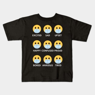 Face Mask Moods Kids T-Shirt